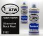 Preview: Aston-Martin, Ultramarine Black Pearl, 5192: 400ml Sprühdose + 400ml Klarlack - Set, von ATW Autoteile West.